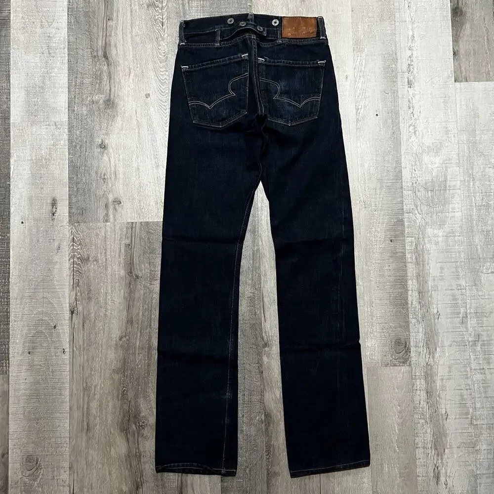 Big Star 1974 Div Slim Fit Mens Jeans Sz 29L Dark Wash Selvedge Denim Indigo